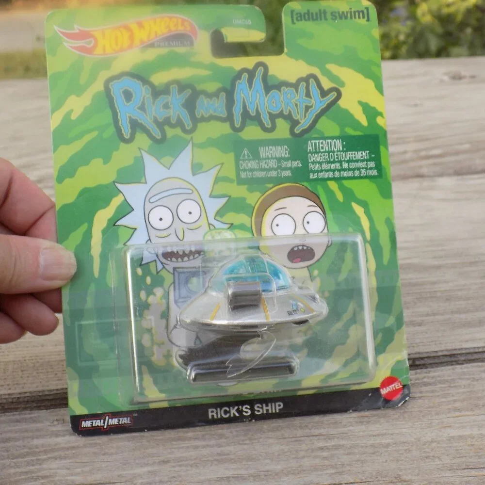 Hot Wheels Real Rider 1:64 Adult Swim Rick & Morty Rick's Ship - GJR47 NEW OLD *